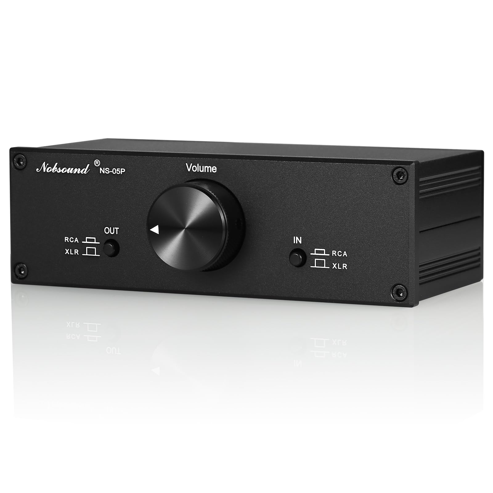 Nobsound Mini Fully Balanced/Single Ended Passive Preamp; Hi Fi Pre Amplifier; Xlr/Rca Volume Controller For Active Monitor Spea
