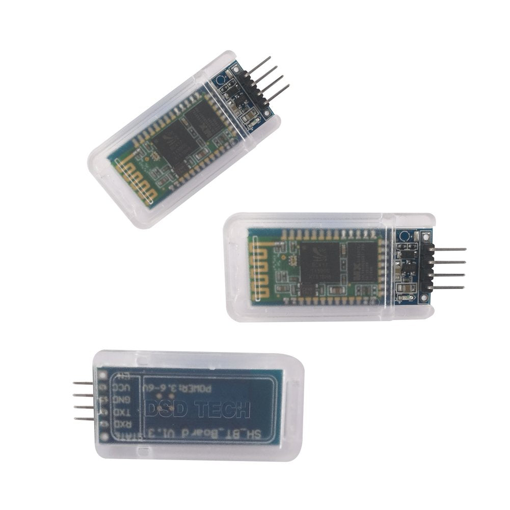 Dsd Tech Hc-06 Wireless Bluetooth Serial Transceiver Support Module Slave And Master Mode For Arduino + 4Pin Dupont Cable