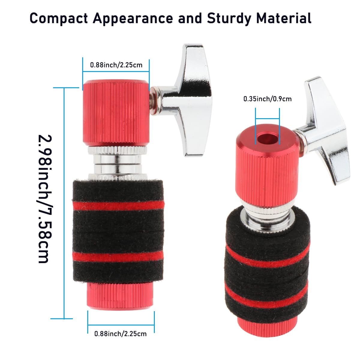 Fiozinx Hi Hat Clutch, Hi Hat Stand For 6 Mm Rod, Aluminum Hi Hat Clutch Cymbal Standard Hi Hat Stands For Jazz Drum Parts Acces