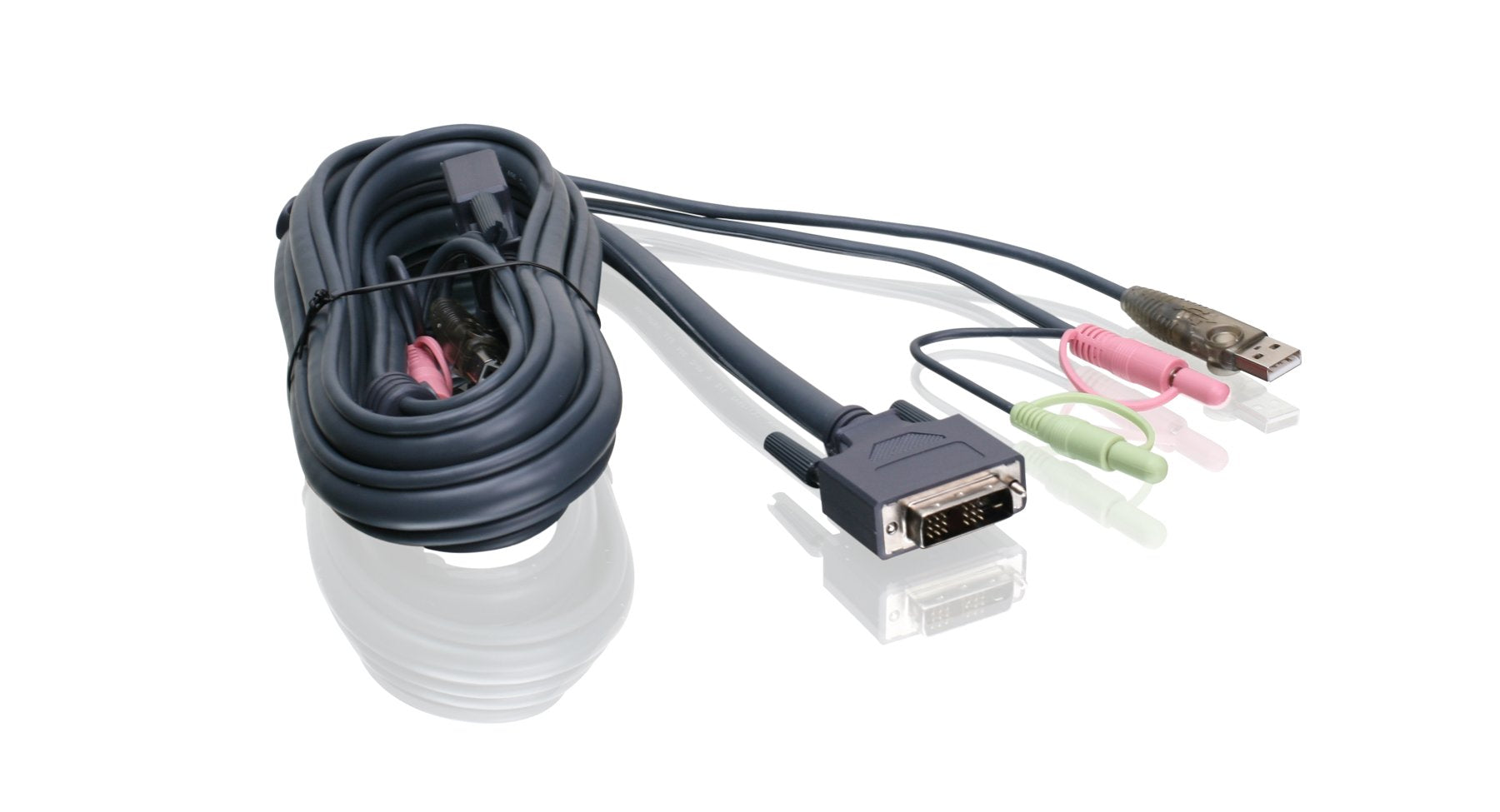 Iogear Single Link Dvi D Usb Kvm Cable, 6 Feet, G2L7D02U
