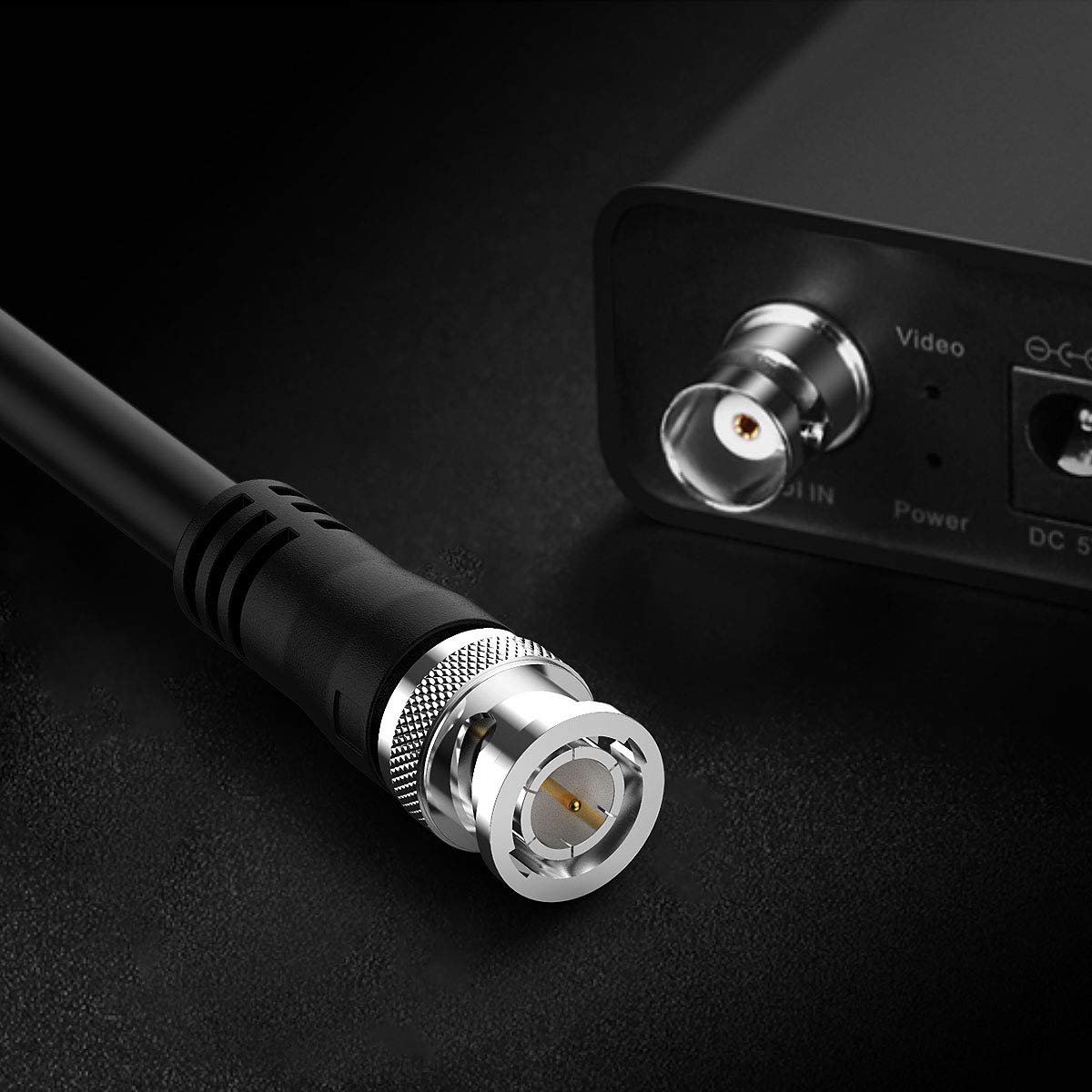 Bifale 25Ft 3G Hd-Sdi Heavy Duty Bnc To Bnc 75 Ohm 1080P Video Coaxial Cable For Cctv Systems