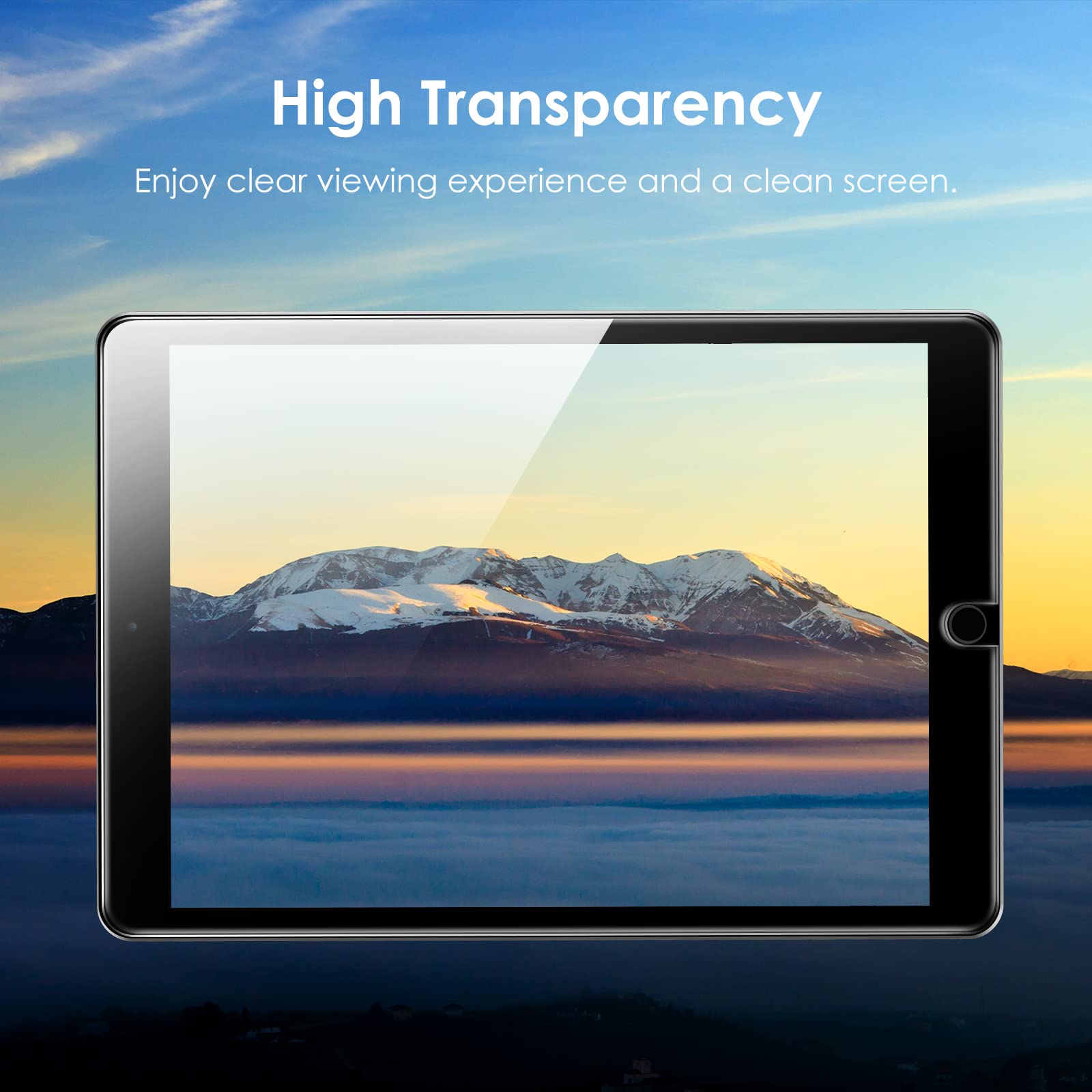 Jetech One Touch Install Screen Protector For Ipad 10.2-Inch (9Th/8Th/7Th Generation, 2021/2020/2019), Tempered Glass Film With