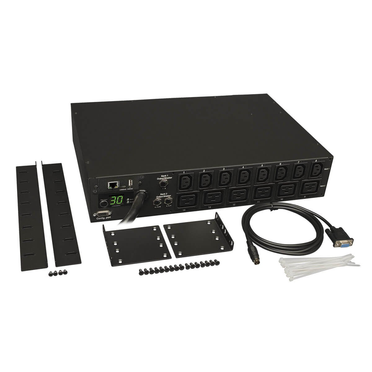 Tripp Lite 5.8Kw Single Phase Switched Pdu With Lx Platform Interface, 208/240V Outlets (8 C13 & 6 C19), L6 30P Input, 15Ft Cord