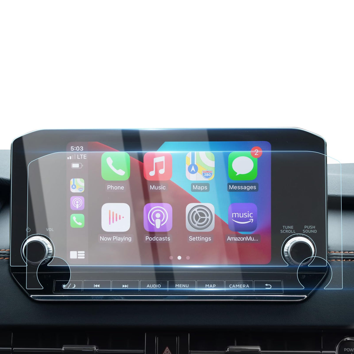 Karltys 2 Pack 9-Inch Screen Protector For Mitsubishi Outlander 2022-2024 2025, Touchscreen Tempered Glass Ultra Clear Anti Glare Screen Cover For Outlander Se Sel Black Edition Accessories