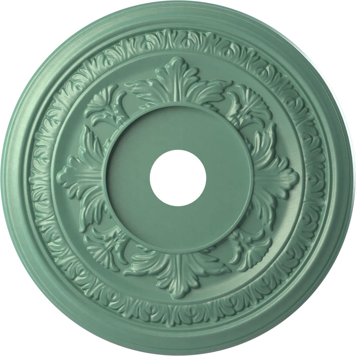 Ekena Millwork CMP22BAFSM Baltimore Thermoformed PVC Ceiling Medallion (Fits Canopies up to 7 3/4), 22OD x 3 1/2ID x 1P, Univers