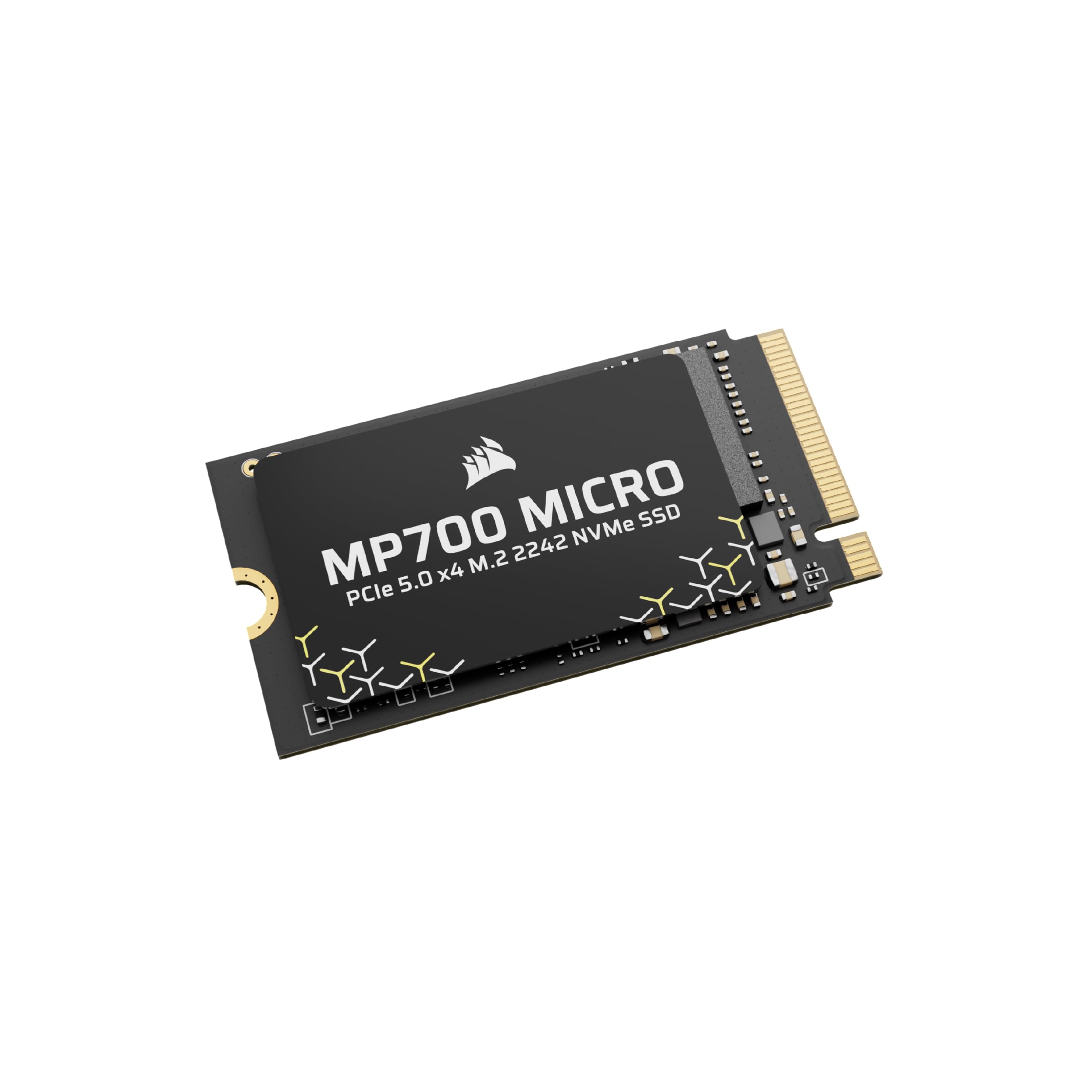 Corsair MP700 Micro 4TB PCIe 5.0 NVMe M.2 2242 SSD - Up to 9,400 MB/s Read, 8,100 MB/s Write - Gen5 Speed for Laptops & Mini PCs