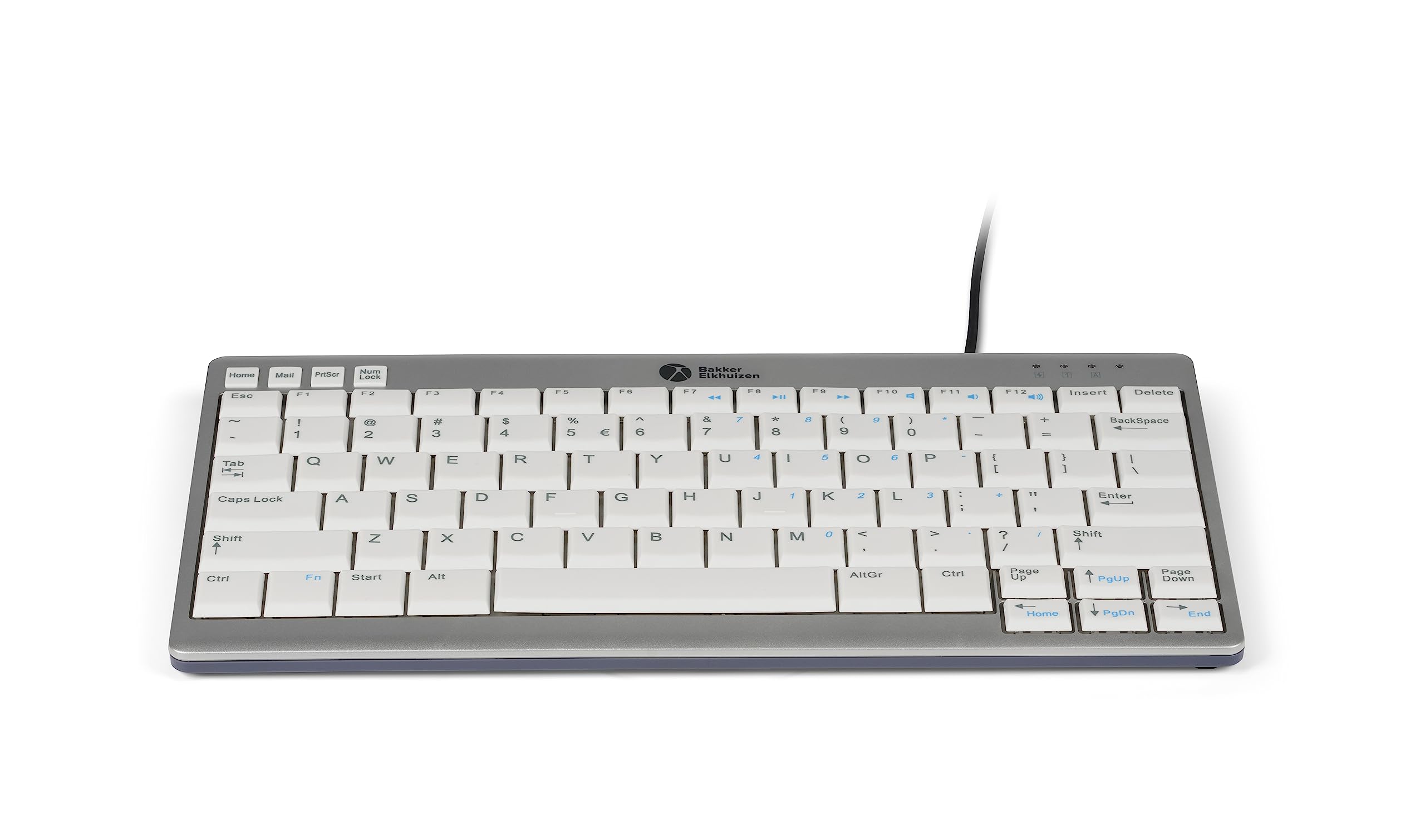 Bakker & Elkhuizen Bneu950Us Keyboard Qwerty Ultraboard 950 White Silver