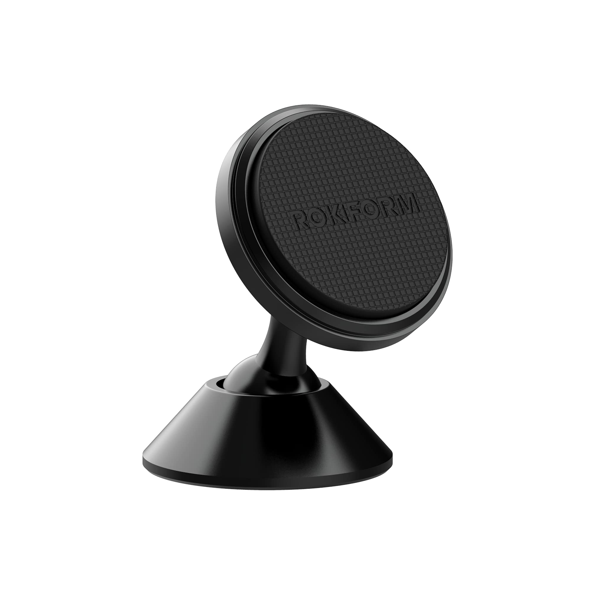 Rokform   Adjustable Magnetic Car Mount, 360 Degree Swivel With 3M Vhb Tape, Cell Phone Holder, Aluminum Dashboard Phone Mount S