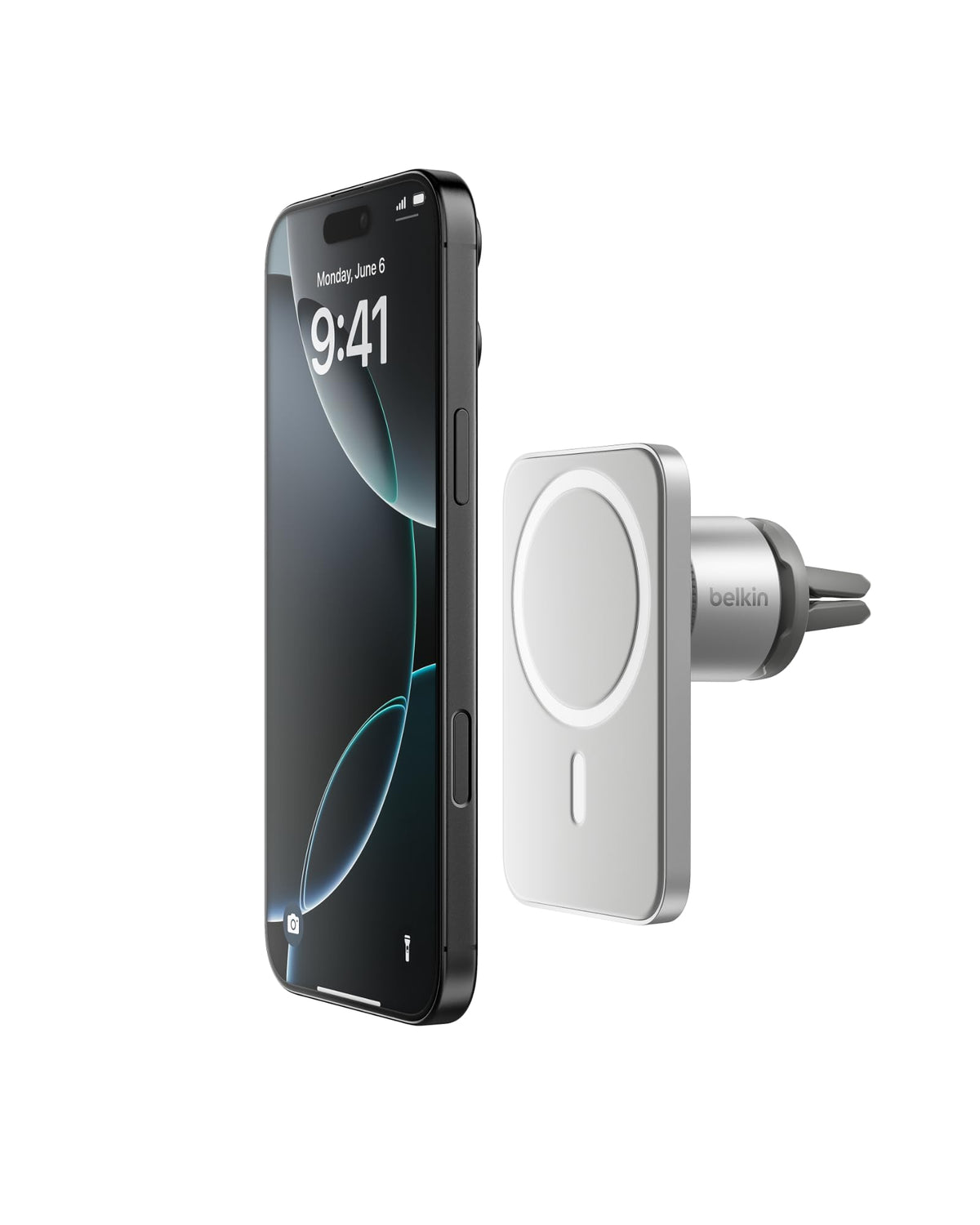 Belkin MagSafe Vent Mount Pro MagSafe iPhone Mount For Car   Silver
