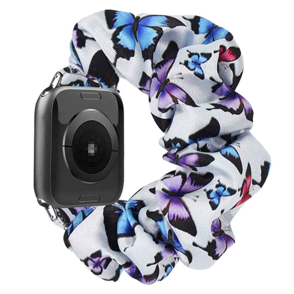 Tomcrazy Scrunchie Elastic Watchband For Apple Watch Band Series 8 7 6 5 4 3 2 1 Se Ultra, Watch Band For Iwatch 49Mm 45Mm 42Mm