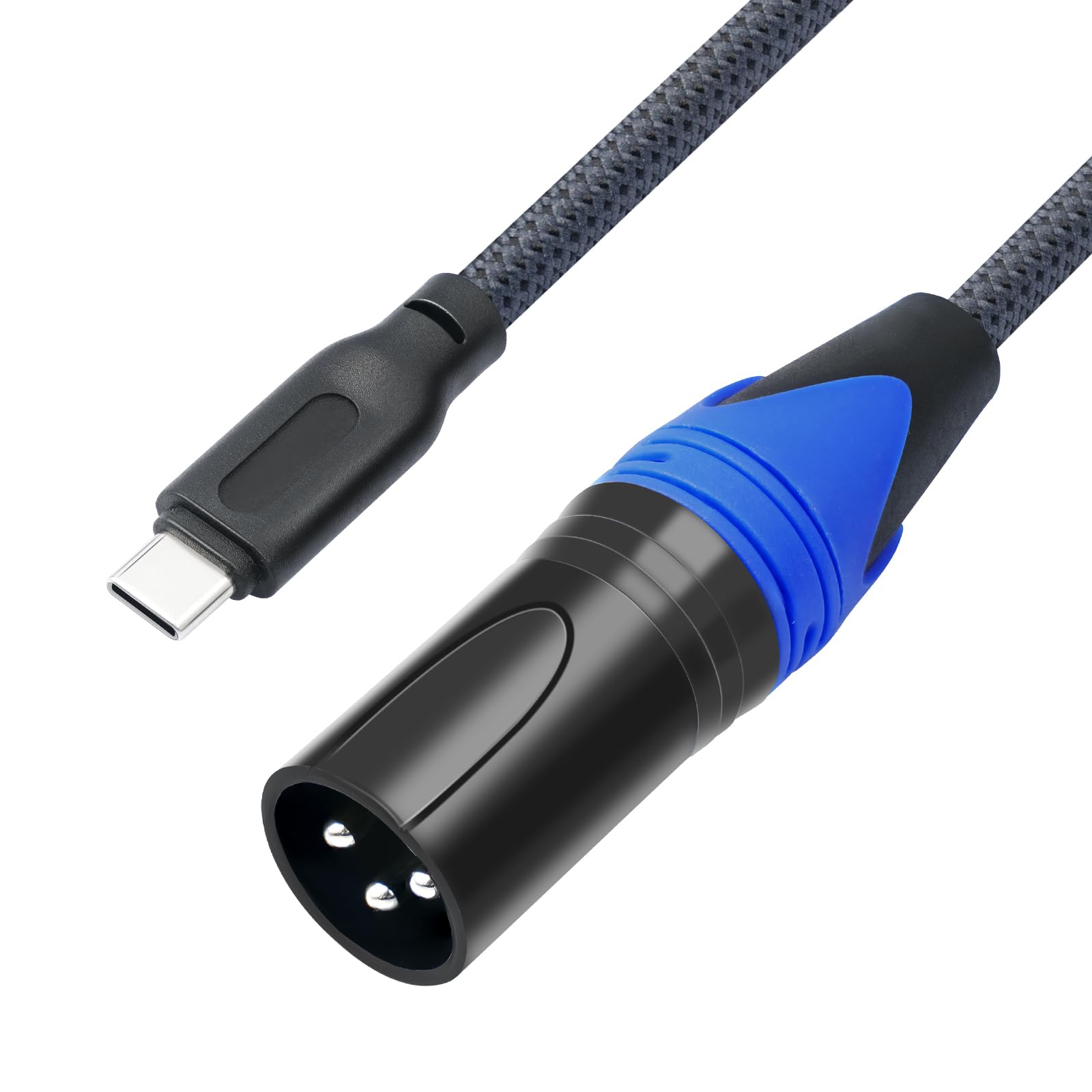 SZLliyxs USB C to XLR Male Output Audio Cable,10FT,USB C to Mixer Speakers XLR Male Cable,USB Type-C 24Bit/96Khz Digital Audio C