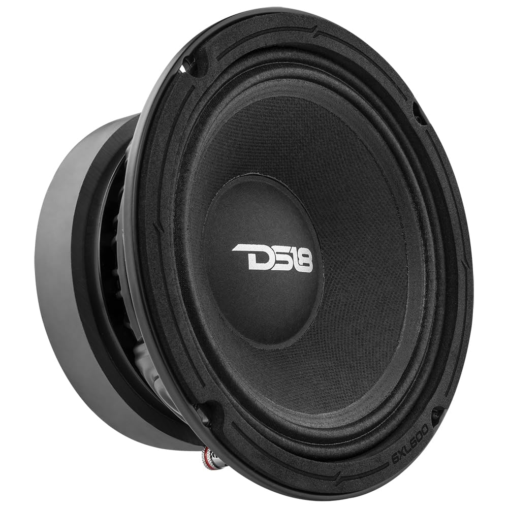 DS18 6XL600-8 XL 6.5 Mid-Range Loudspeaker 300 Watts RMS, 600 Watts Max Power, 8-Ohm, Pro Car Audio Speakers 6.5 inches, Great f