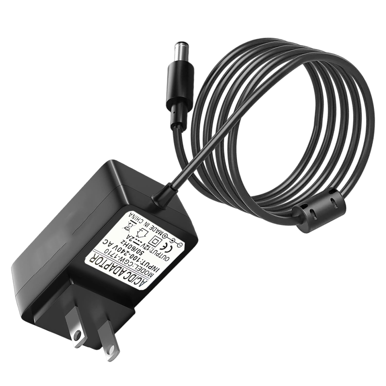 10Ft Long Power Supply Adapter Cord For Yamaha Psr, Ypg, Ypt, Dgx, Dd, Ez And P Digital Piano And Portable Keyboard Charger, 12V