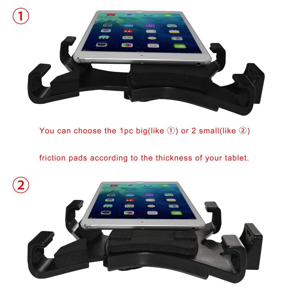 Tougs Universal Tablet Tripod Mount Holder For Apple Ipad, Samsung Galaxy Tab, Google Nexus, Iphone - Black