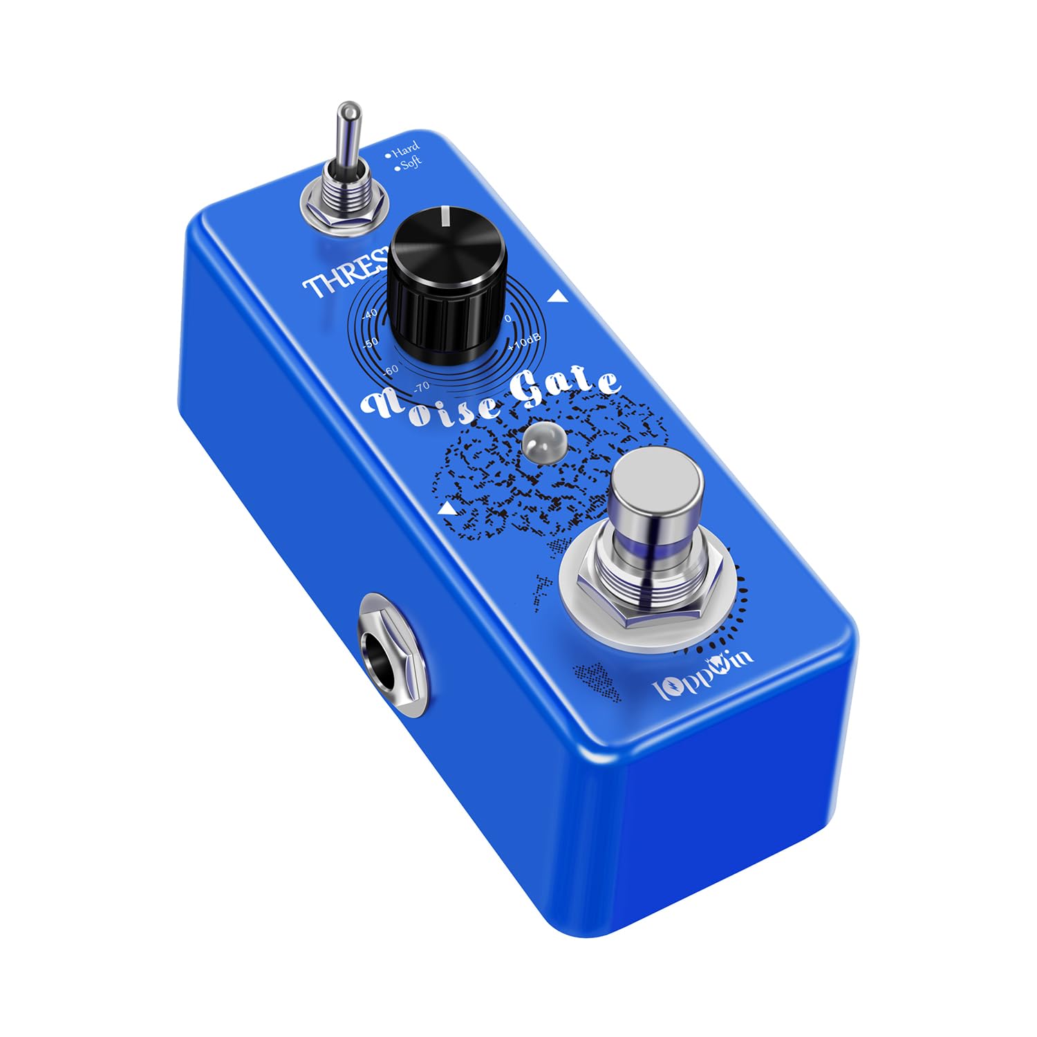 Ioppwin Guitar Noise Gate Pedals, Dual Mode Noise Reduction Guitar Effects Pedal - Hard/Soft Settings, Metal Shell, True Bypass,