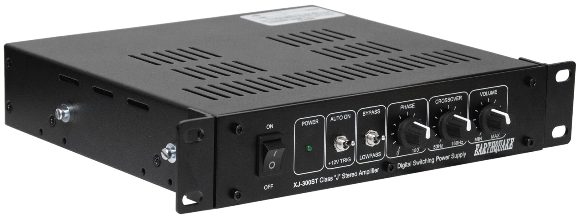Earthquake Sound XJ-300ST Home Audio 300W Class J Stereo Modular Power Amplifier - Mono, 2, and 2.1 Channel for Passive Speakers