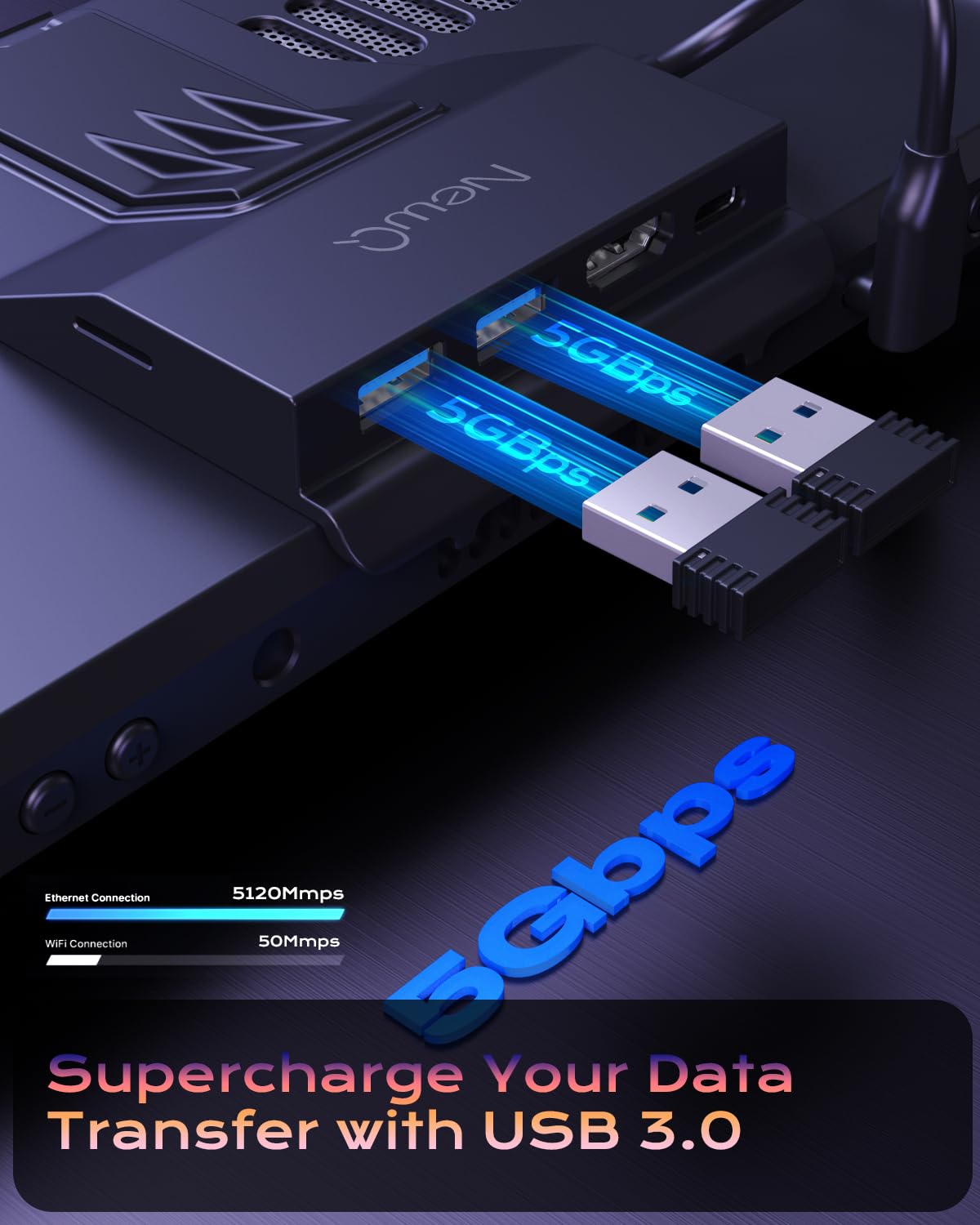 Travel Steam Deck Dock For Steam Deck/Oled, Portable Stand Design Usb C Hub With Tf Card Slot, Hdmi 2.0 4K@60Hz Display, 2*Usb A