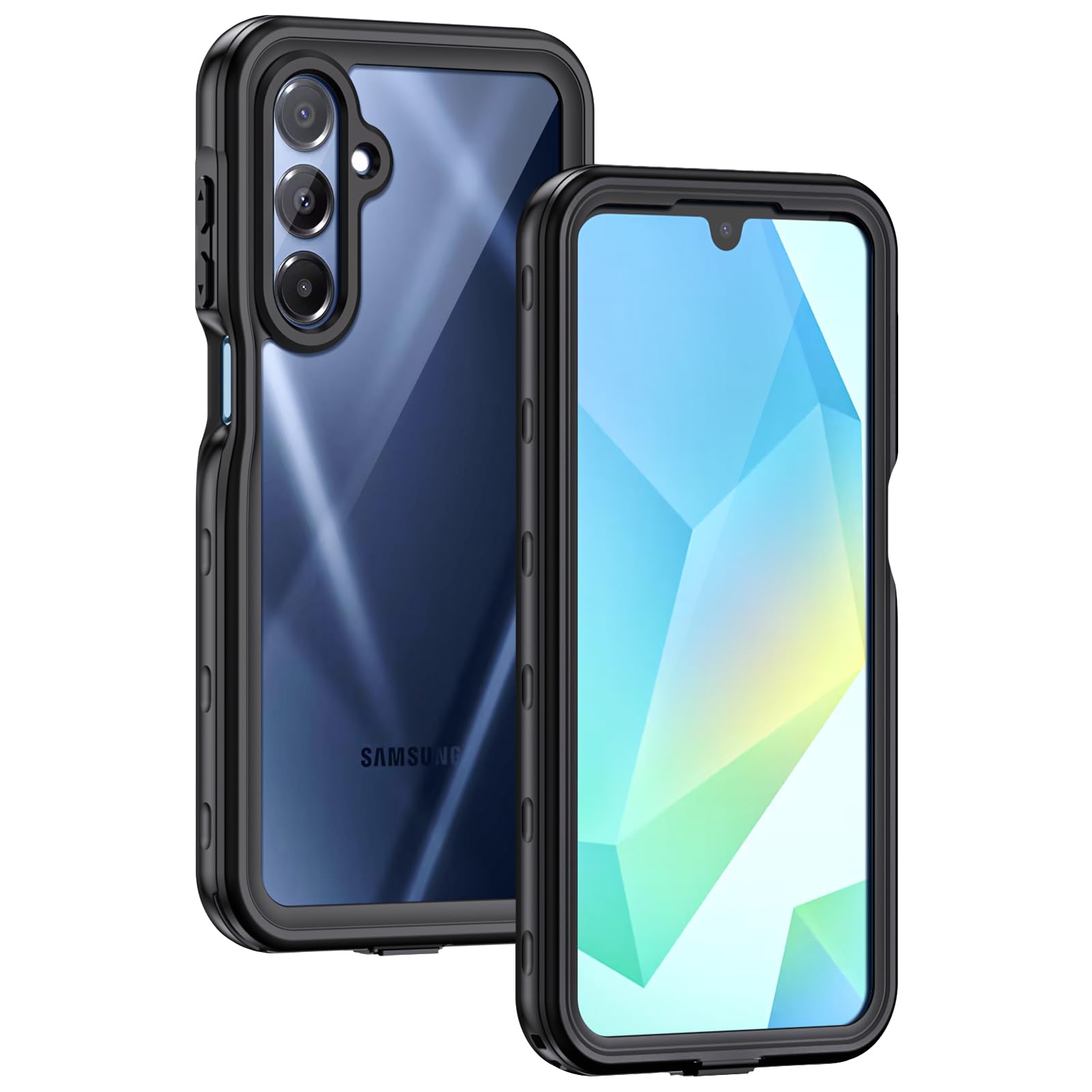 Lanhiem for Samsung Galaxy A16 5G Phone Case, IP68 Waterproof Dustproof, Built-in Screen Protector, Rugged Full Body Shockproof 