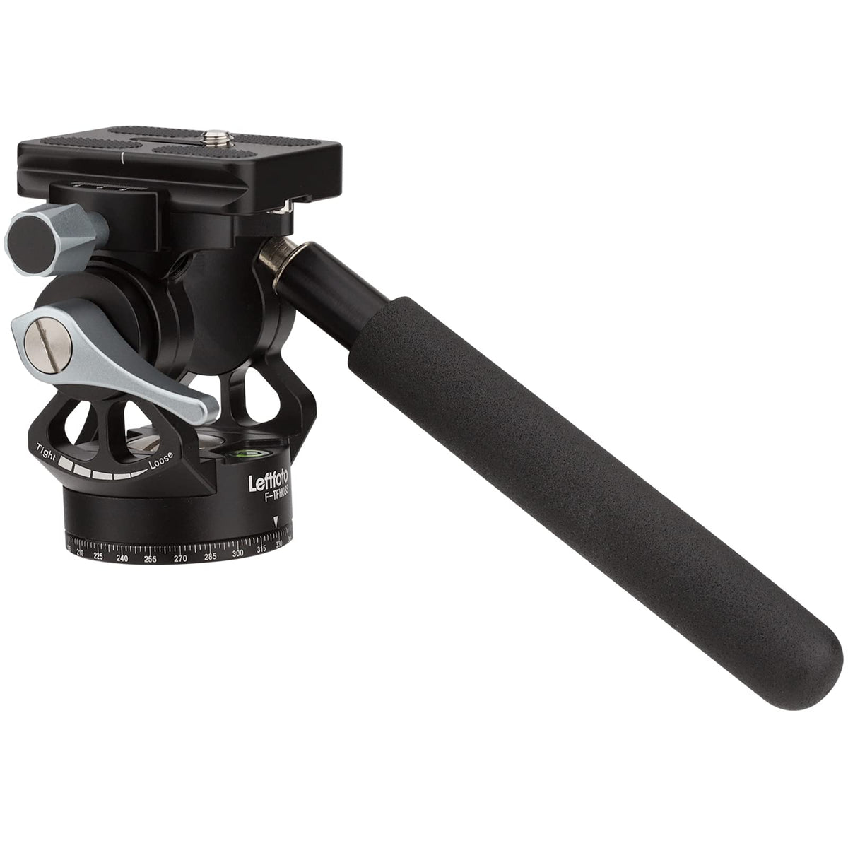 Leftfoto Video Tripod Fluid Head With Arca Plate,Lightweight Panorama Base Head For Dji Rs2/3 Gimbals Compact Video Cameras And 