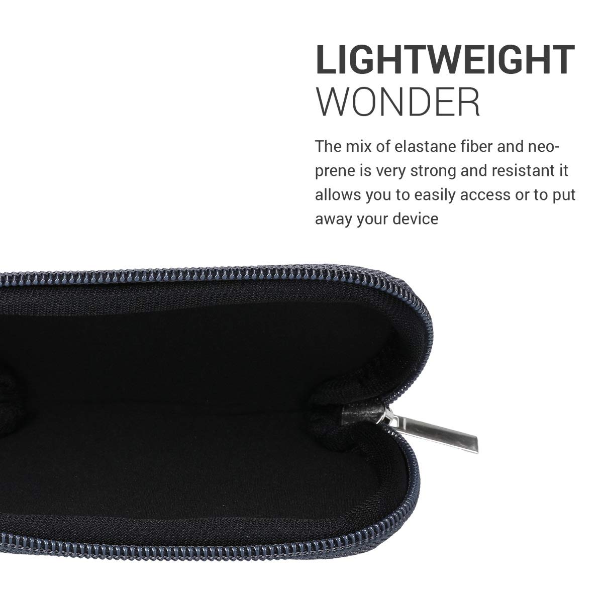 Kwmobile Neoprene Case Compatible With Apple Magic Mouse 1/2   Case For Mouse Soft Pouch Carry Bag   Grey