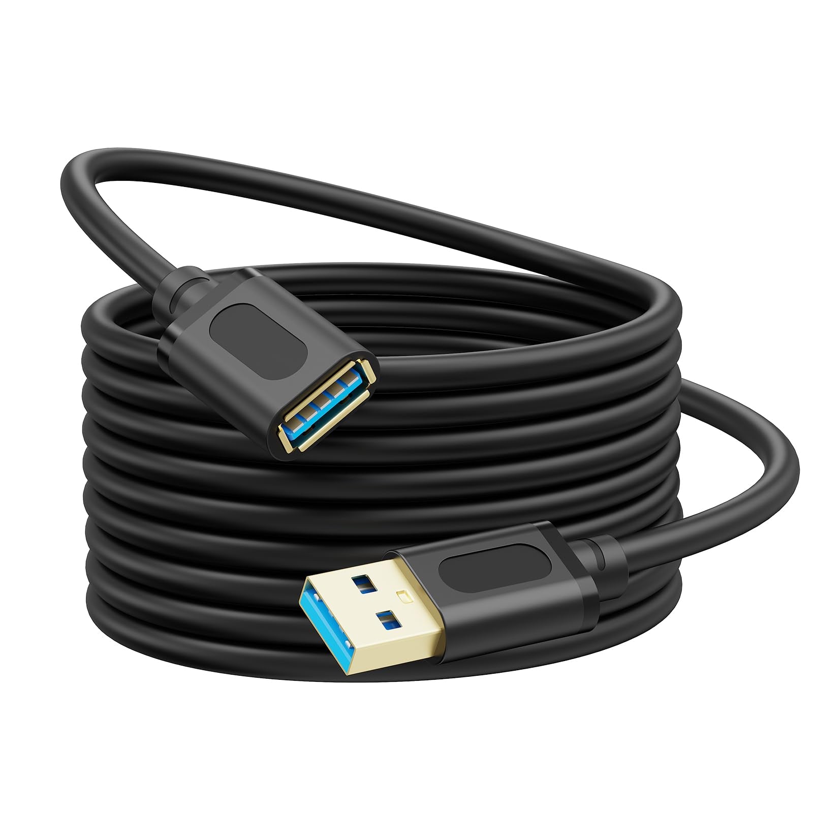 Jelly Tang USB 3.0 Extension Cable 15Ft, USB 3.0 Male to Female Lead with Signal Amplification Active Cord for Printers, Keyboar