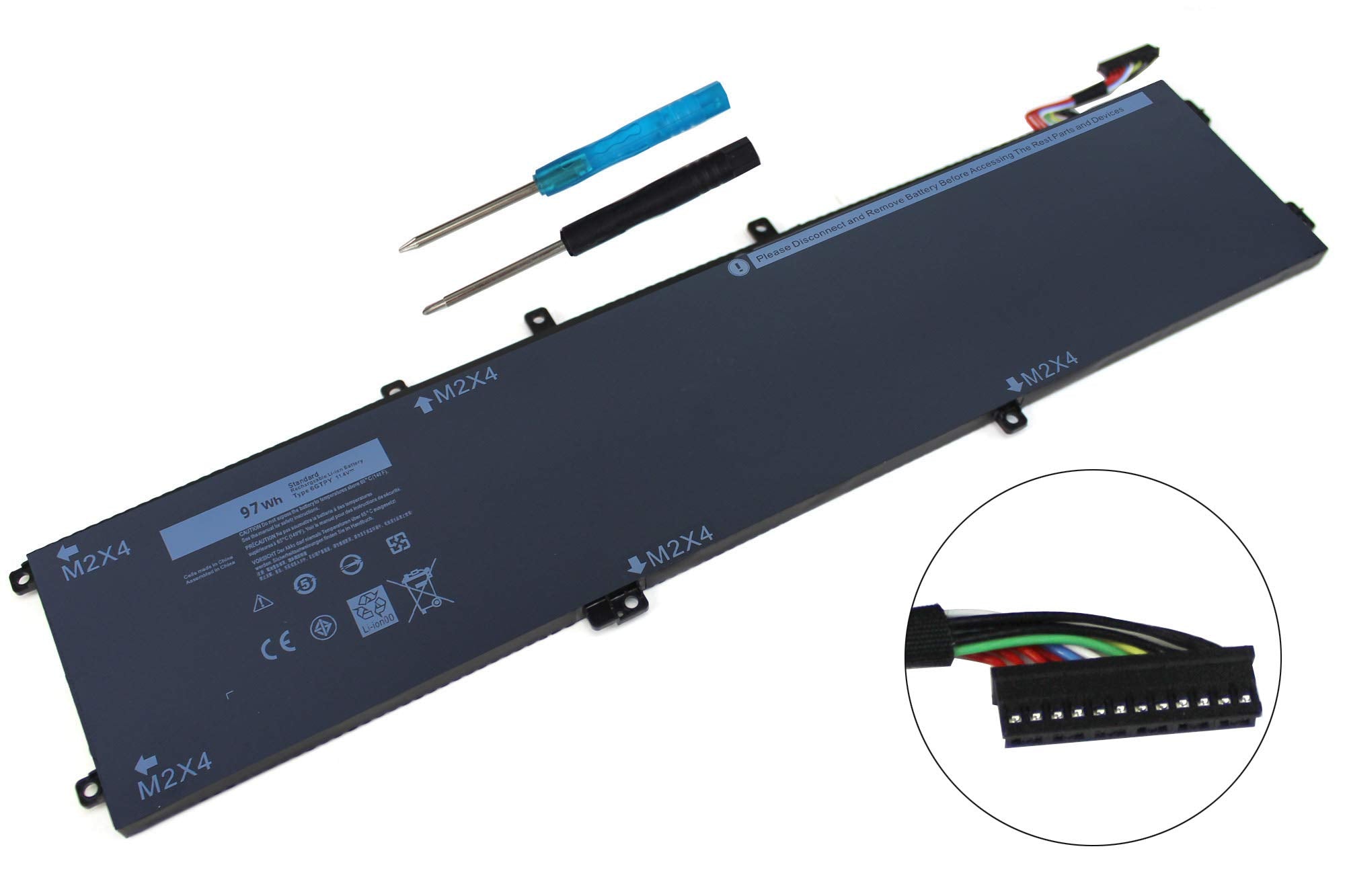 Besell 97Wh 6Gtpy Laptop Battery For Dell Xps 15 9560 9570 9550 7590 Precision 5510 5520 5530 Vostro 7500 5Xj28 I7 7700Hq 5D91C