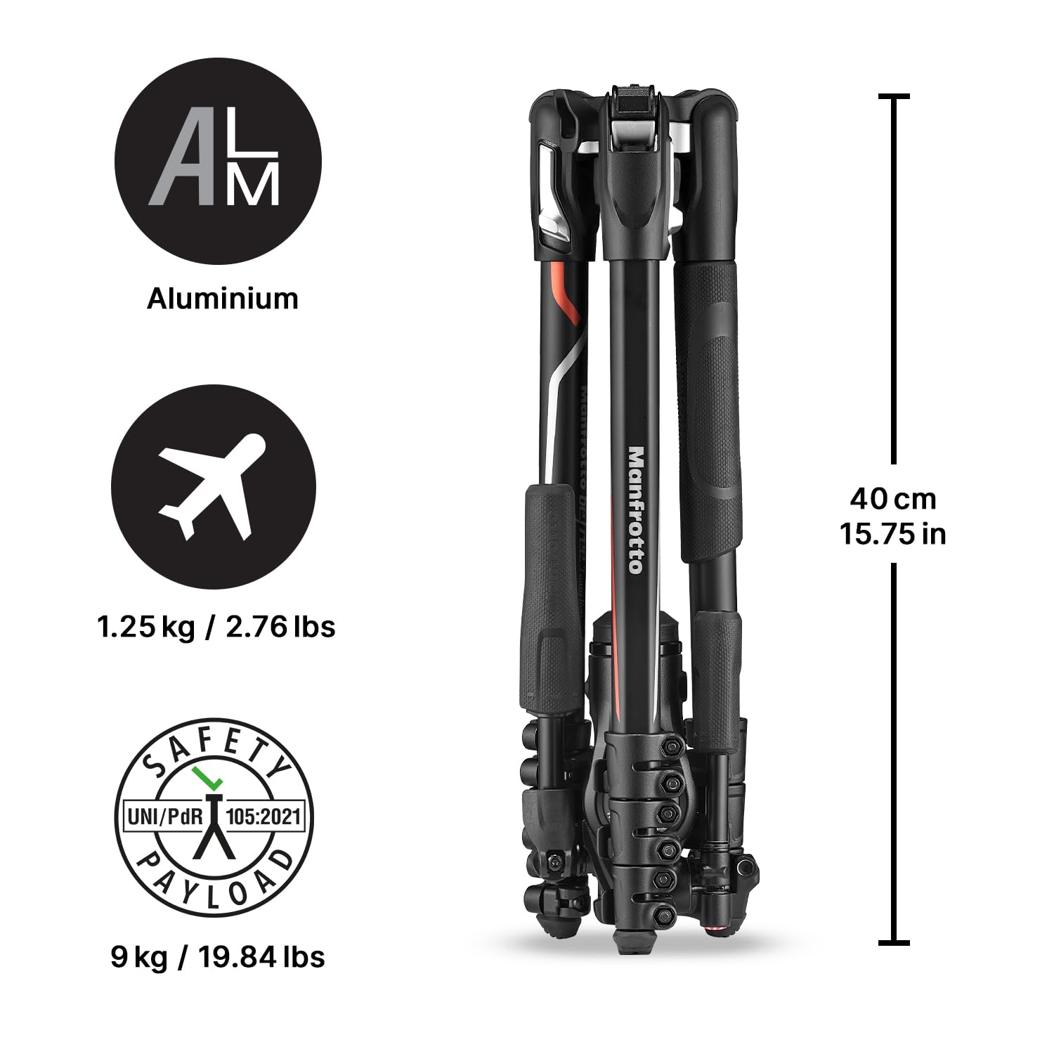 Manfrotto Befree Live Advanced 4 Section Aluminum Travel Tripod With 3 Way Fluid Head