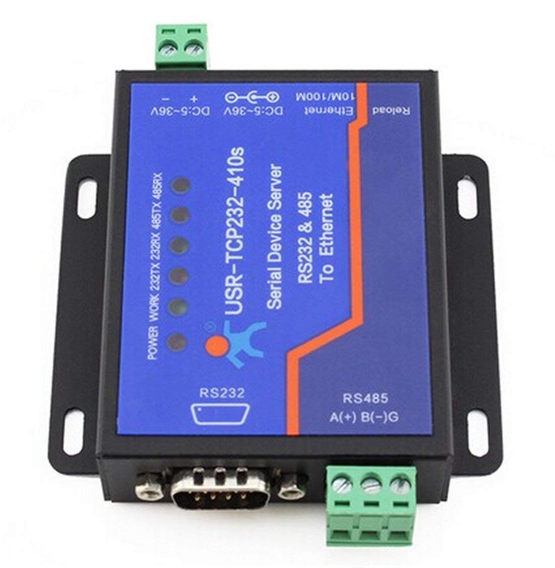 Usr Tcp232 410S Rs232 / Rs485 Serial To Ethernet Adapter/Ip Device Server Ethernet Converter Support Dhcp/Dns
