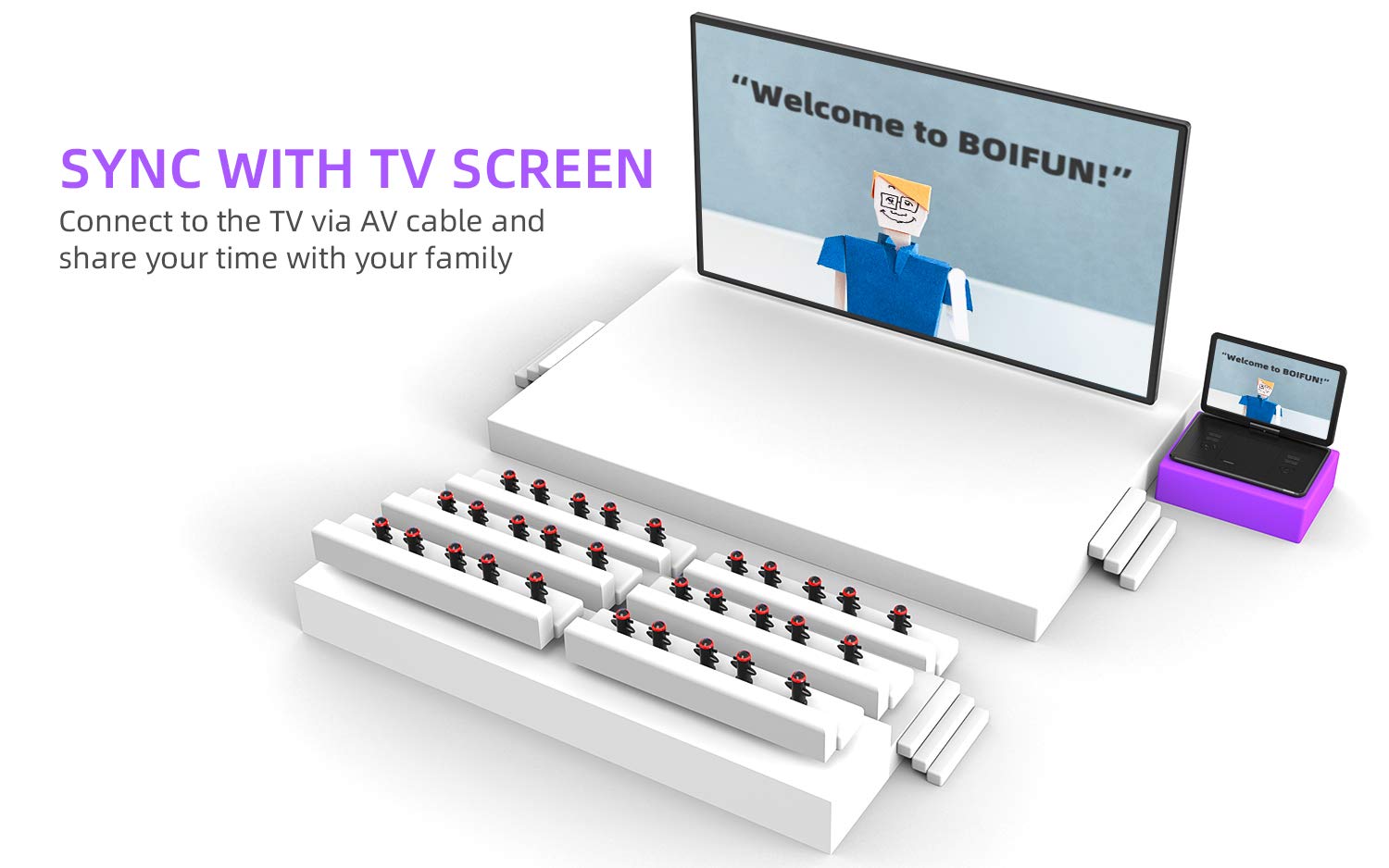 17.5'' Portable Dvd Player With 15.6'' Large Hd Screen, 6 Hours Rechargeable Battery, Support Usb/Sd Card/Sync Tv And Multiple D