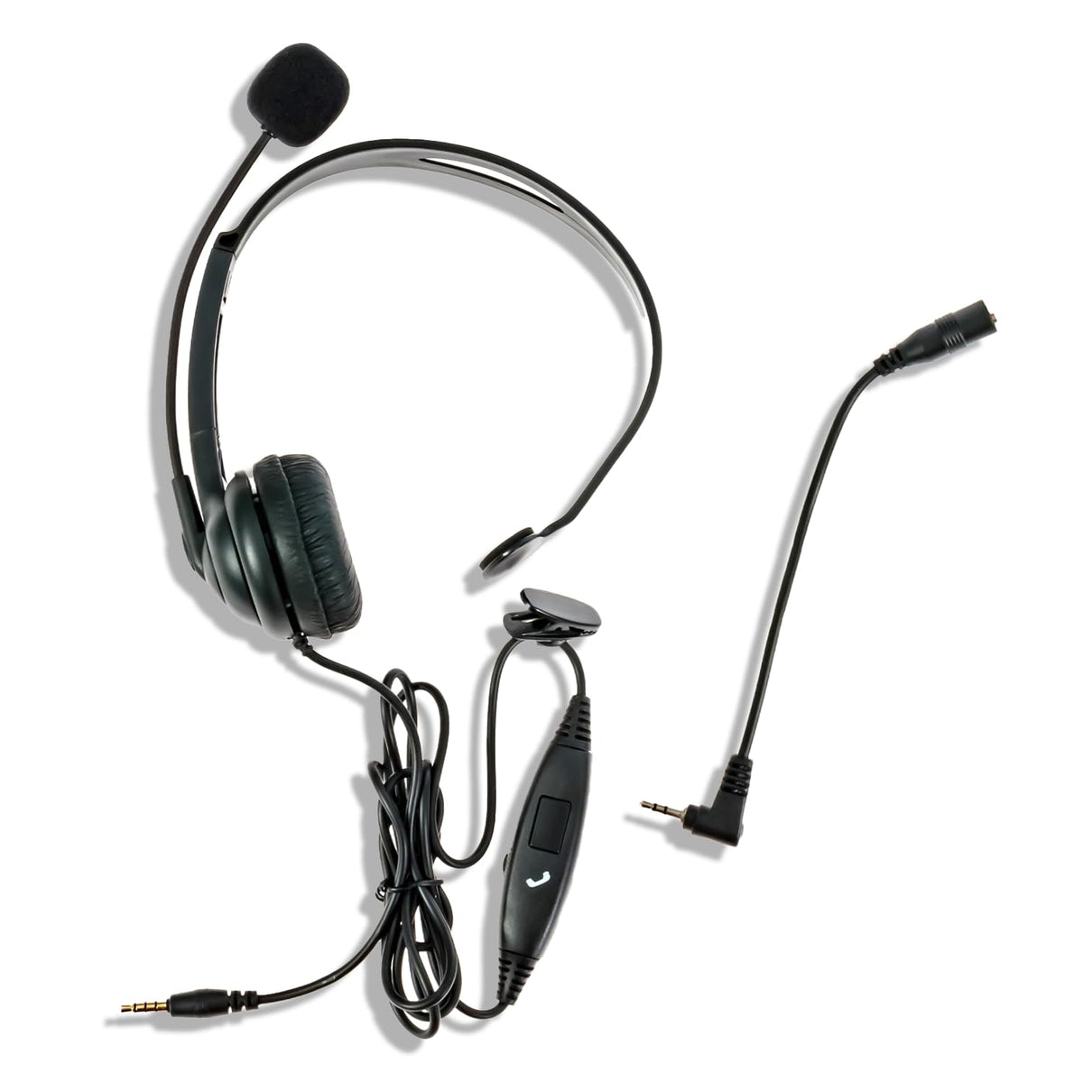 Spracht Zum350M Stereo 3.5Mm Jack & 2.5Mm Adapter Universal Headset | Headphones Wired With Microphone For Tablets, Smart Phones