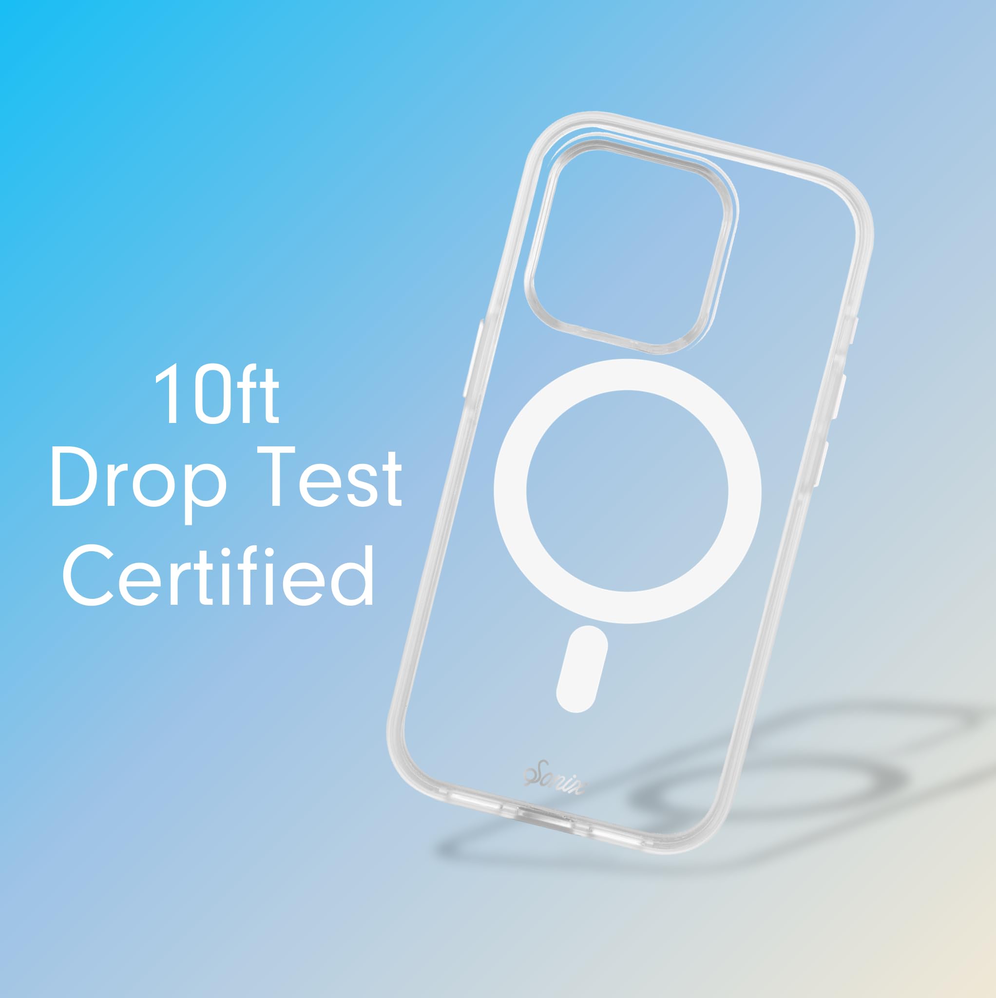 Sonix Case For Iphone 15 Pro | Compatible With Magsafe | 10Ft Drop Tested | Clear