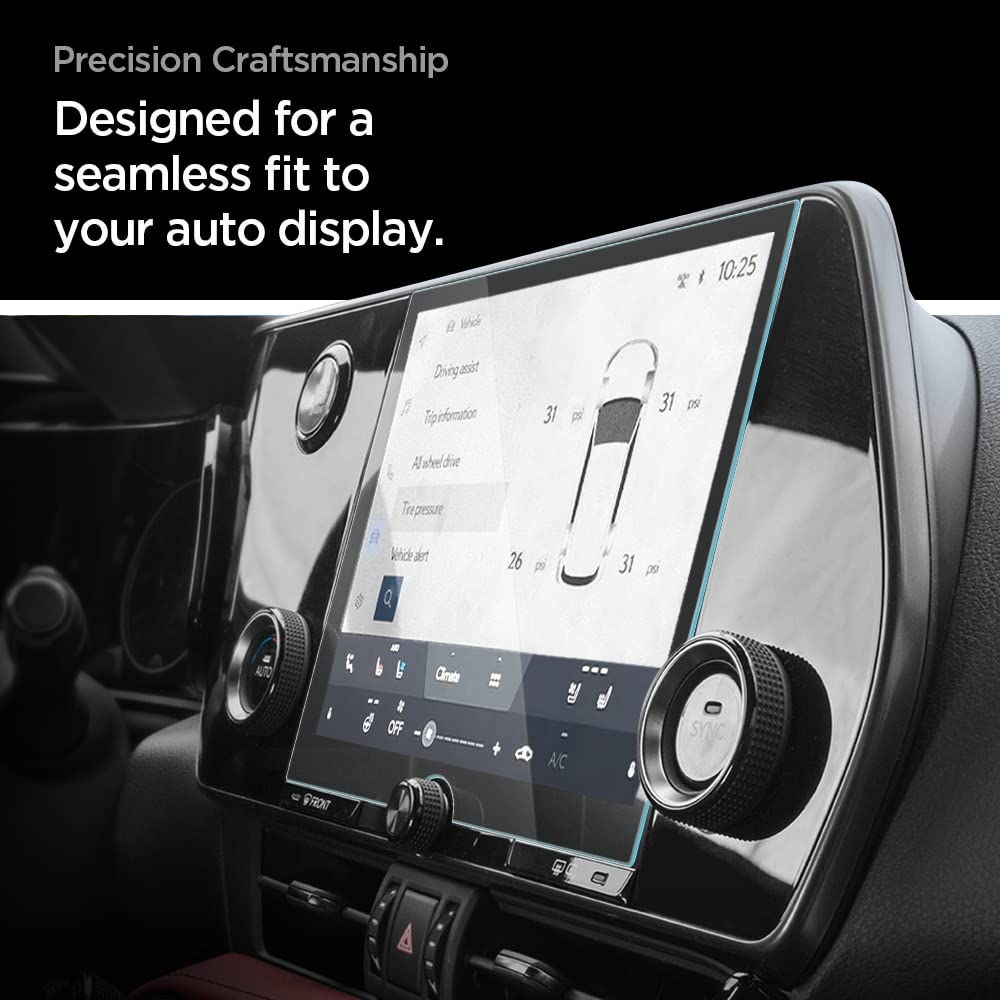 Spigen Tempered Glass Screen Protector [Glastr Slim] Designed For Lexus Nx (2022/2023/2024/2025) 9.8 Inch Dashboard Touchscreen   Crystal Clear