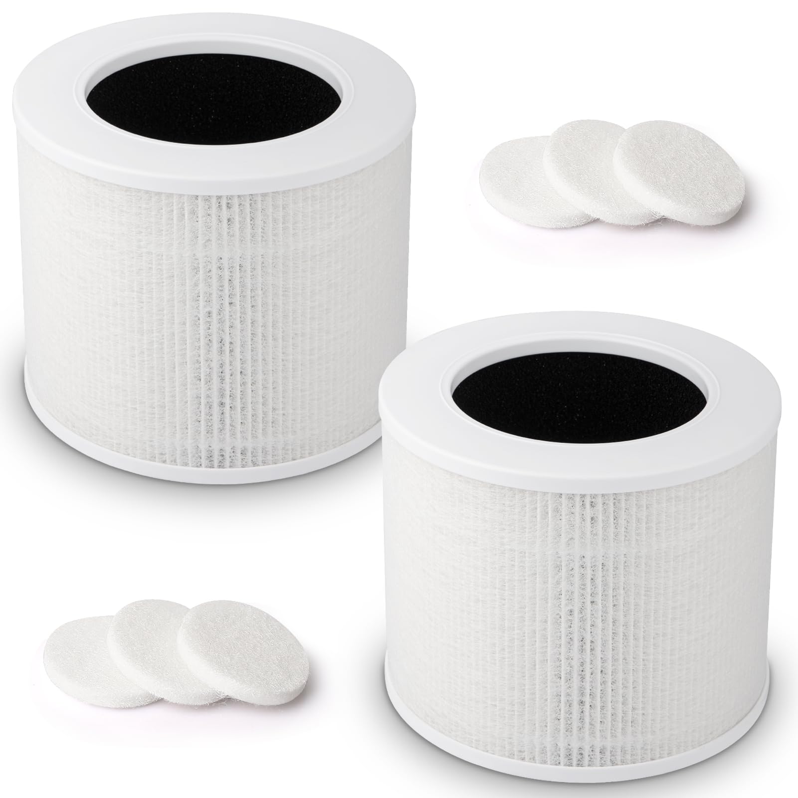 2 Pack Core Mini Replacement Filter For Levoit Core Mini Air Purifiers, H13 True Hepa Filter Replacement, 3 In 1 Premium High Ef