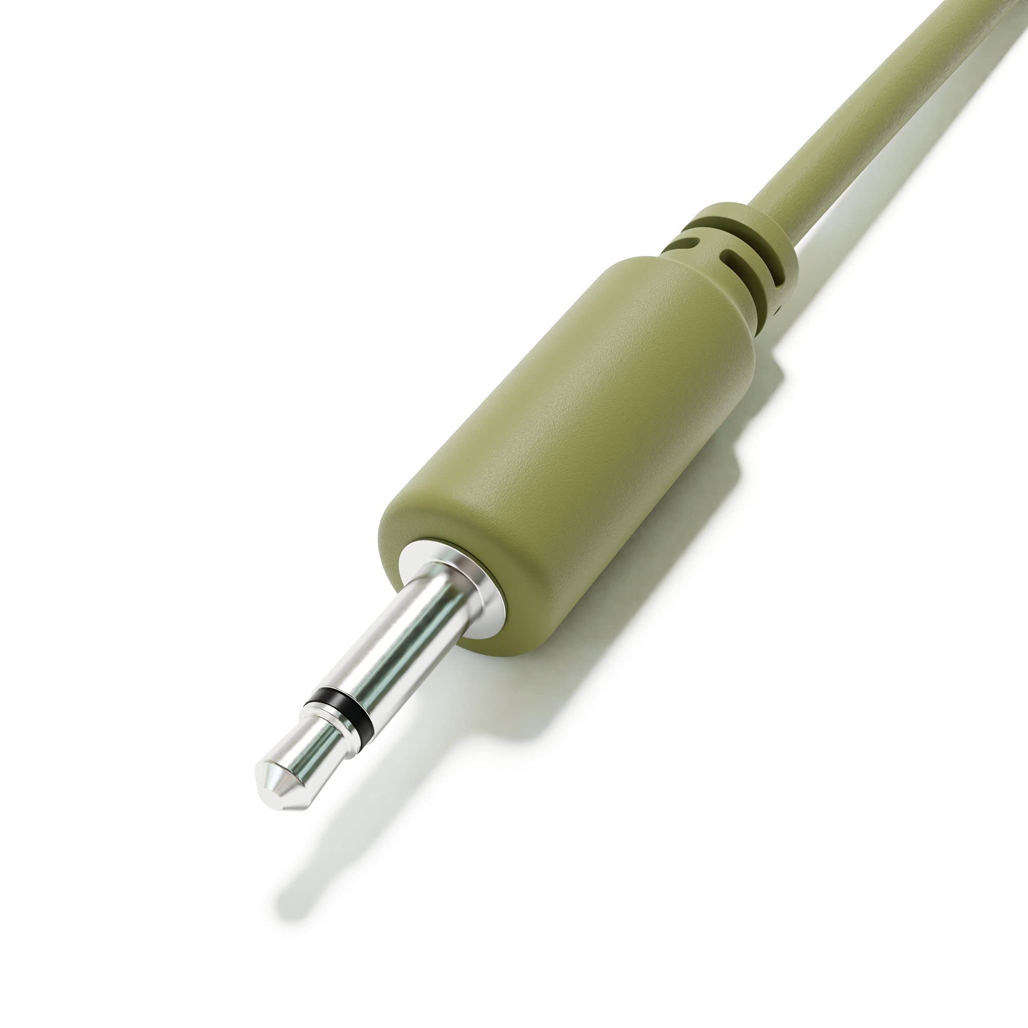 Excelvalley - 5-Pack - Mono Modular Patch Cables - Ts 3.5Mm 1/8 Eurorack Synthesizer [Army Green | 20 Cm - 7.87]