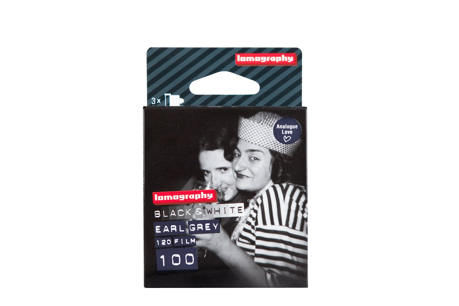 Lomography 120 Mm 100/120 Iso Black And White - Pack Of 3 (Grey)