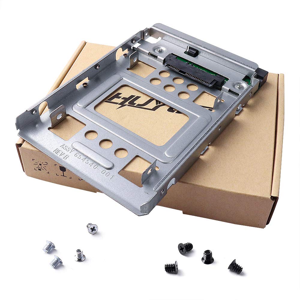Huyun 2.5 '' Ssd To 3.5 '' Sata Hard Disk Drive Hdd Adapter Caddy Tray Cage Hot Swap Plug 654540 001