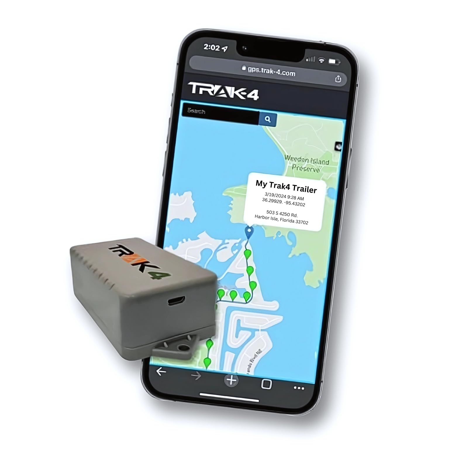 Trak 4 Gps Tracker For Vehicles, Assets, Equipment. Long Battery Life, Waterproof, Global Tracking. Low Cost Subscription Required.