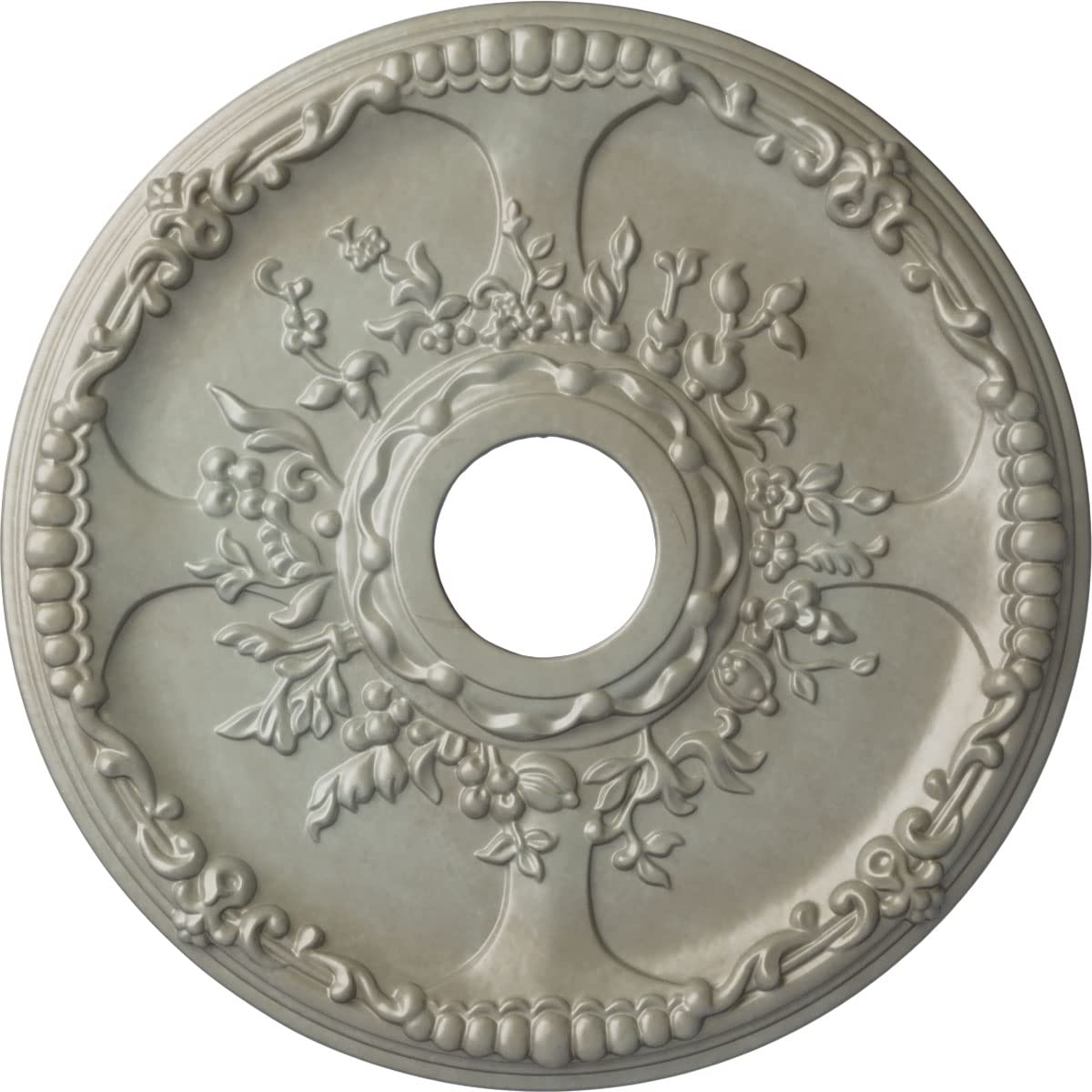 Ekena Millwork Cm18Sefls Antioch Ceiling Medallion, 18''Od X 3 1/2''Id X 1 3/8''P, Hand Painted Flash Gold