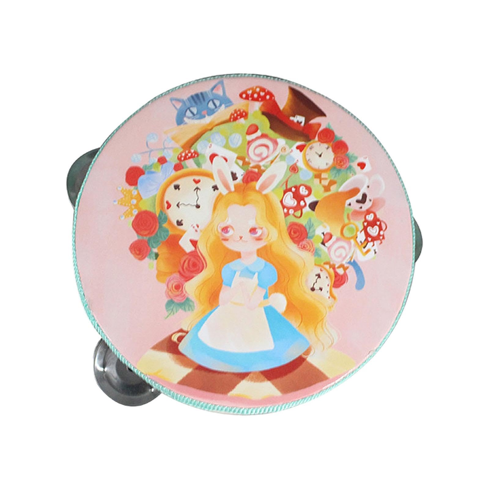 MERISHOPPWood Handheld Tambourines Handbell Educational Toy for Dancing Game Toys KTV 15cm Girl|Musical Instruments & Gear | Per