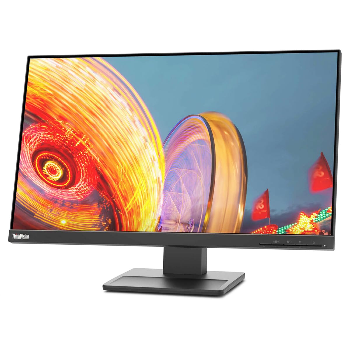 Lenovo Thinkvision E24Q-20 23.8 Wqhd Wled Lcd Monitor - 16:9 - Raven Black