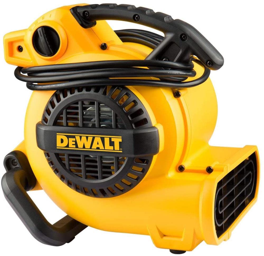 Dewalt Portable Air Mover, 276W 3 Speed Floor Fan, Utility Blower Fan, 1/5 Hp 600 Cfm Floor Dryer, Carpet Dryer, Floor Fan, Blow