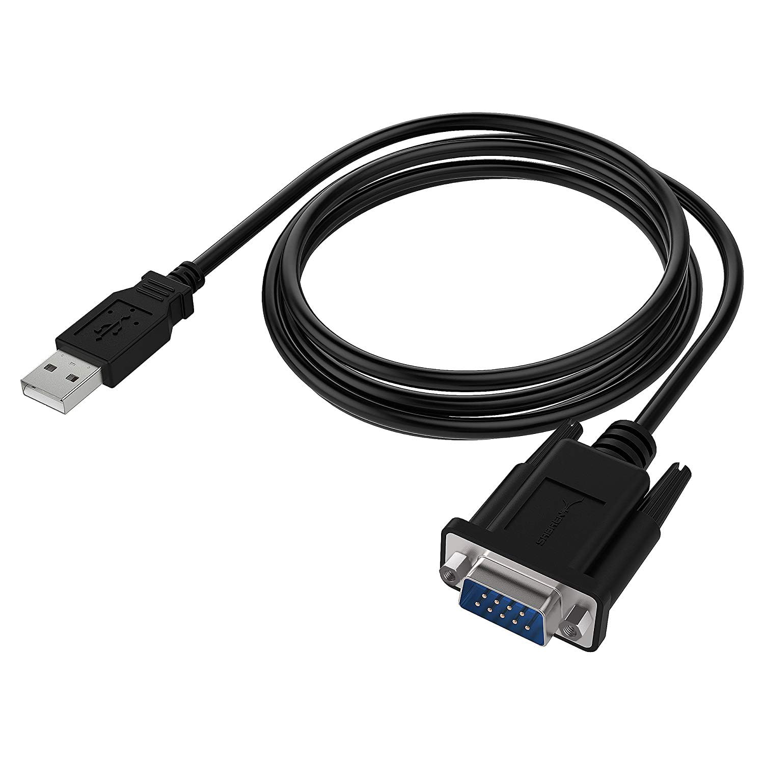 SABRENT USB 2.0 to Serial (9-Pin) DB-9 RS-232 Converter Cable, FTDI Chipset, Hexnuts 6 Feet (SBT-FTDI)