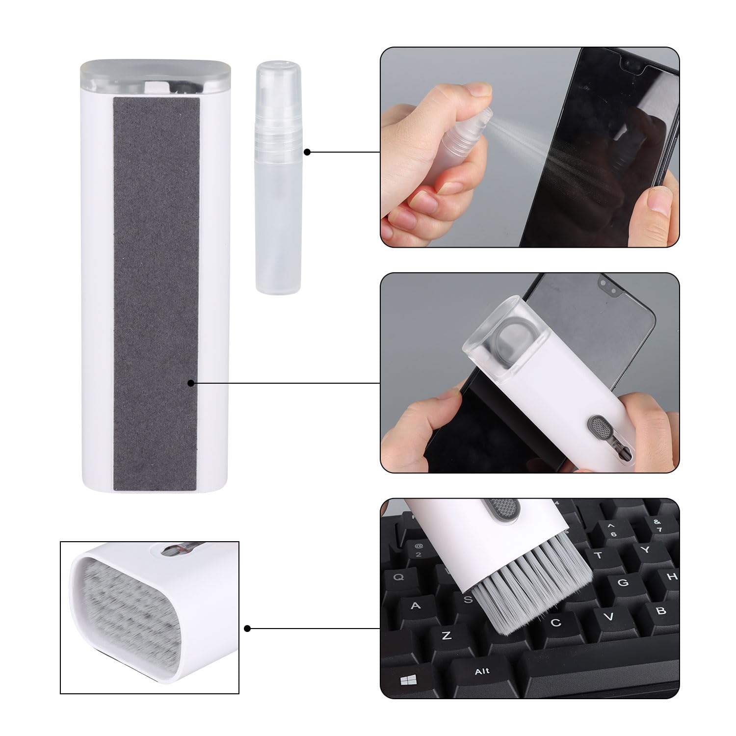 7 In 1 Electronic Cleaner Kit,Keyboard Cleaner,Laptop Cleaner Kit For Monitor, Cell Phone, Bluetooth,Headset, Lego, Airpods, Lap