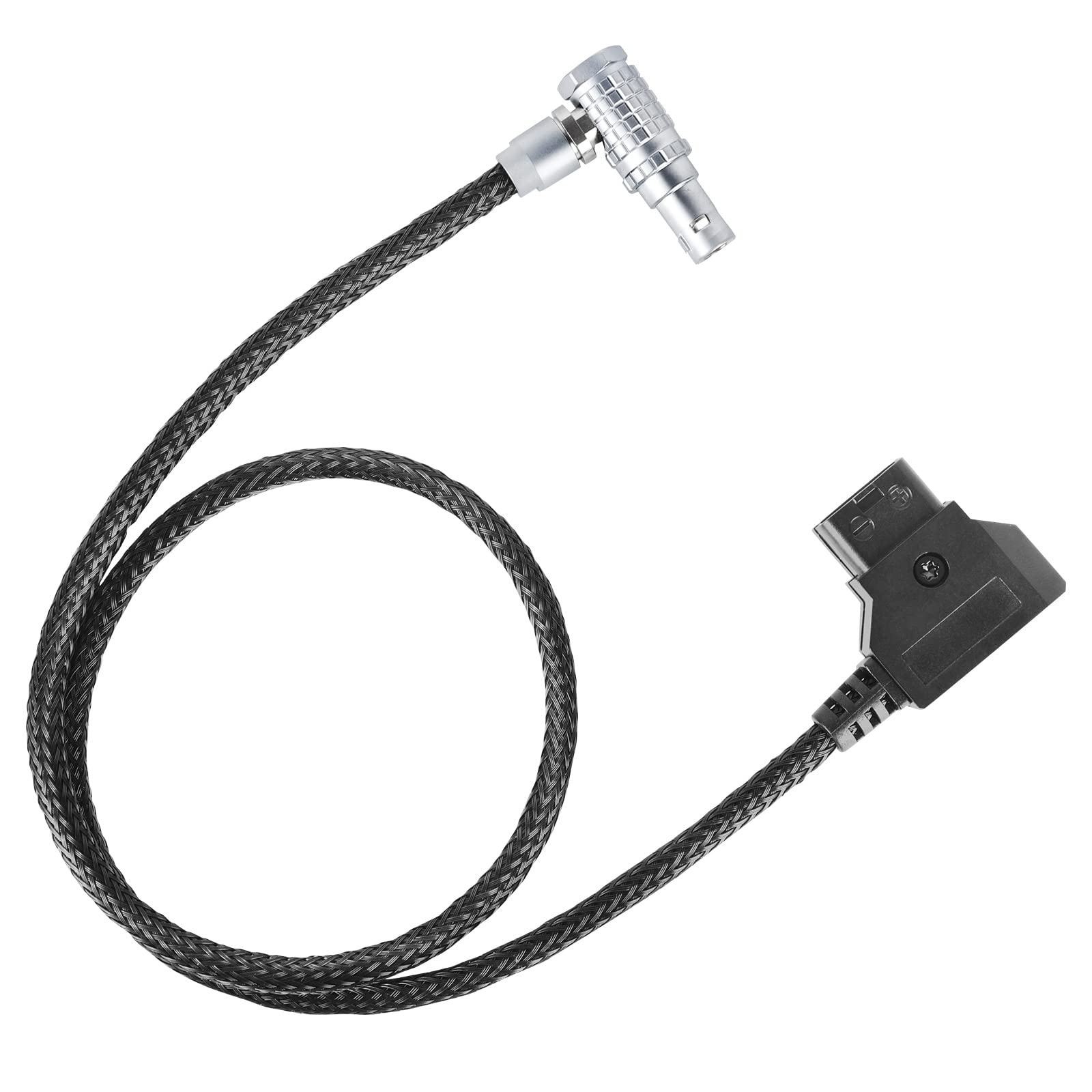 Red� Komodo� 2 Pin Right Angle To D Tap&P Tap Cable Made With Super Soft Wire And Protected With Techflex Braid 18.1Inches(Power Cable)