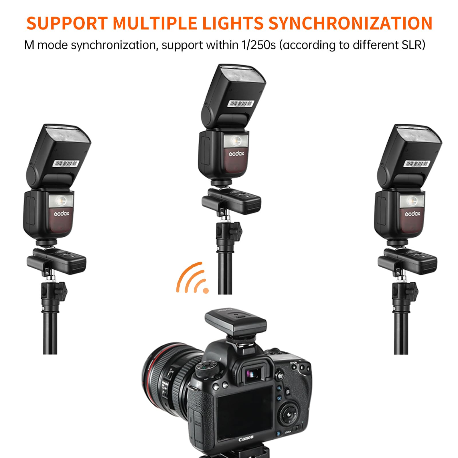 Godox Flash Trigger Ct 16 Wireless Radio Dual Receiver Kit For Canon Nikon Sony Pentax Dslr Camera Studio