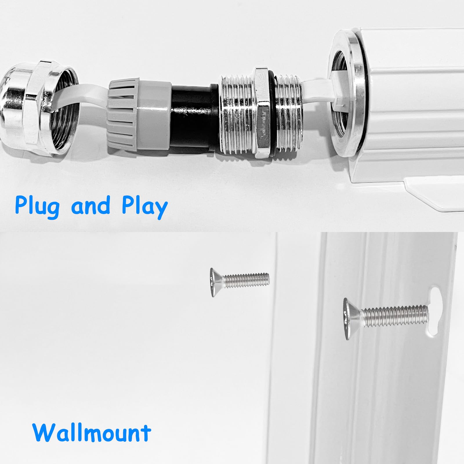 Procet Poe60W Gigabit Outdoor Ip67 Waterproof Poe+ Extender,10/100/1000Mbps,Waterproof Monitor Extender For Network Cameras And