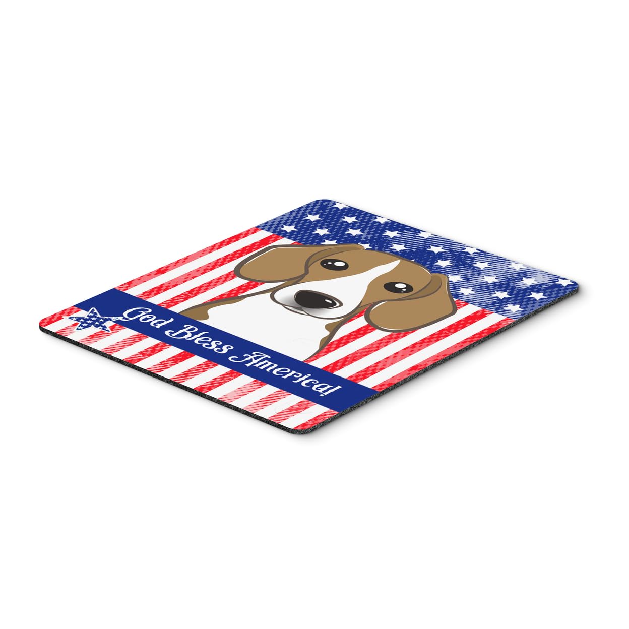 Carolines Treasures BB2169MP American Flag and Beagle Mouse Pad, Hot Pad or Trivet for Home Office Gaming Working Computers Lap