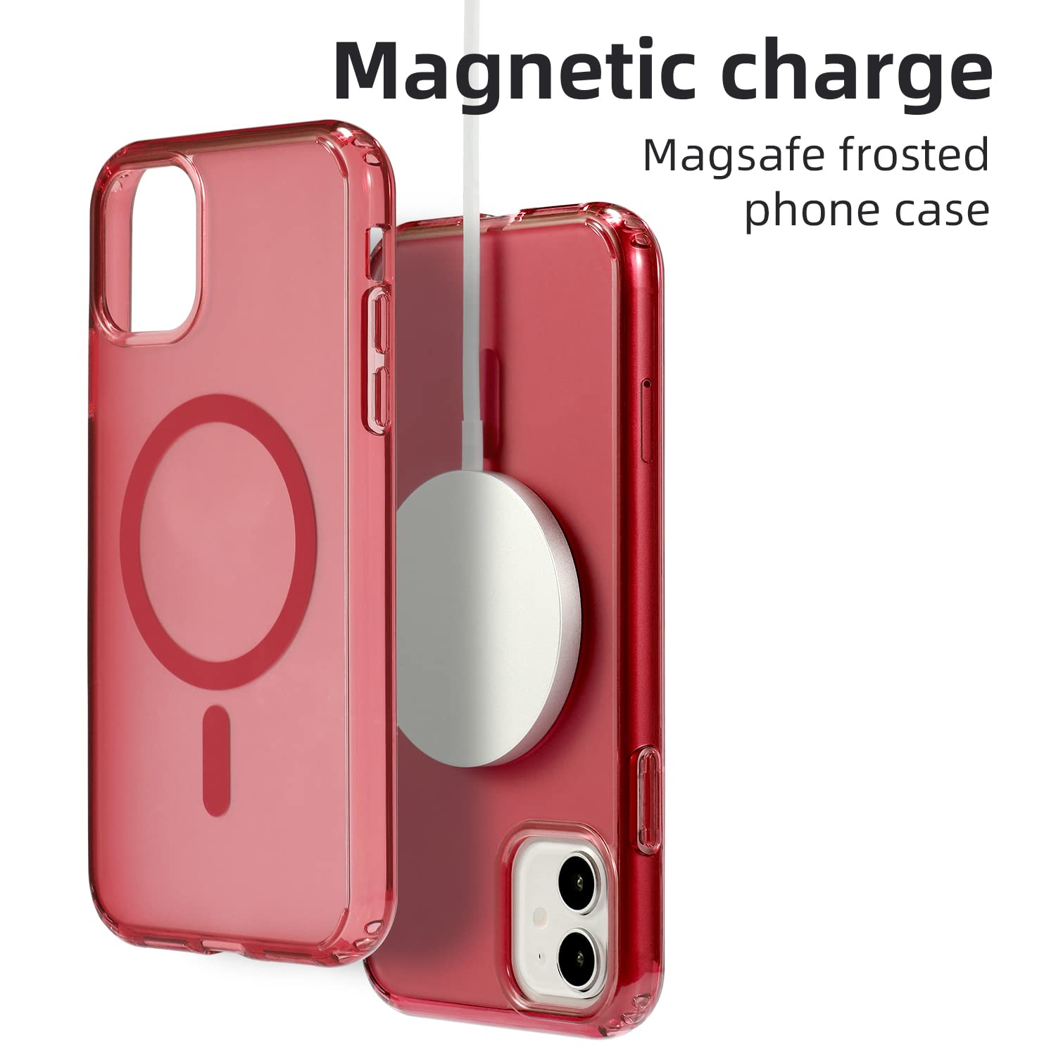 Gyizho Magnetic Designed For Iphone 11 Case, [Military Grade Drop Tested] [Compatible With Magsafe] Slim Protective Translucent