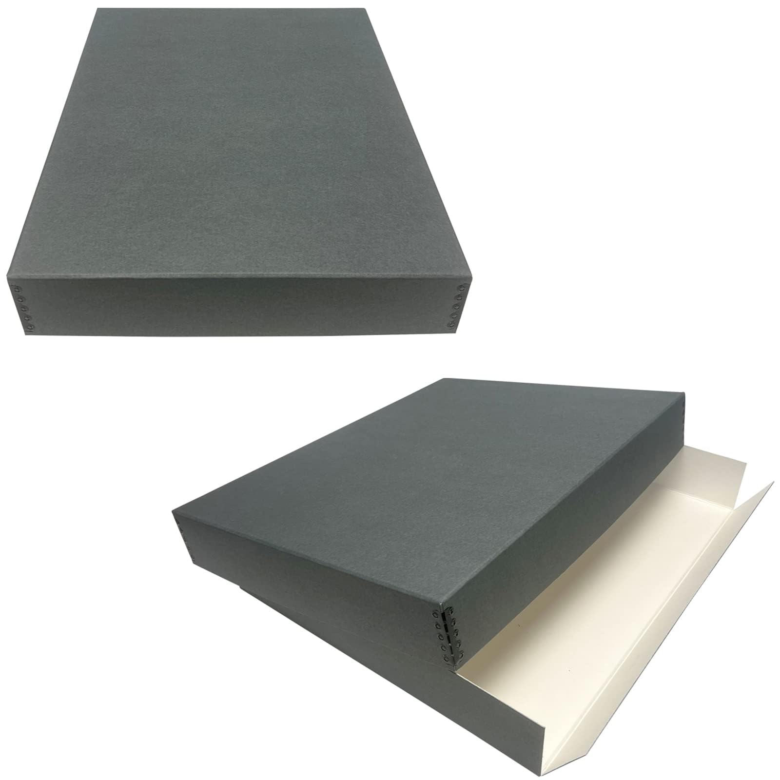 Lineco Museum Archival Storage Box, 17.75X22.75X3 In. Drop Front Design. Acid-Free With Metal Edge. Organize Photos, Pictures, P