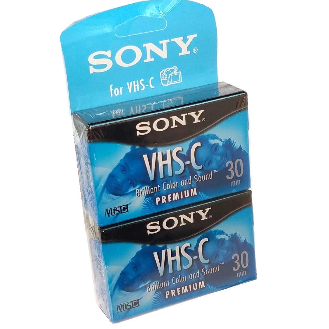 Sony VHS C Premium 30 min. Videocassette, 2 Pack (TC30VH/2)